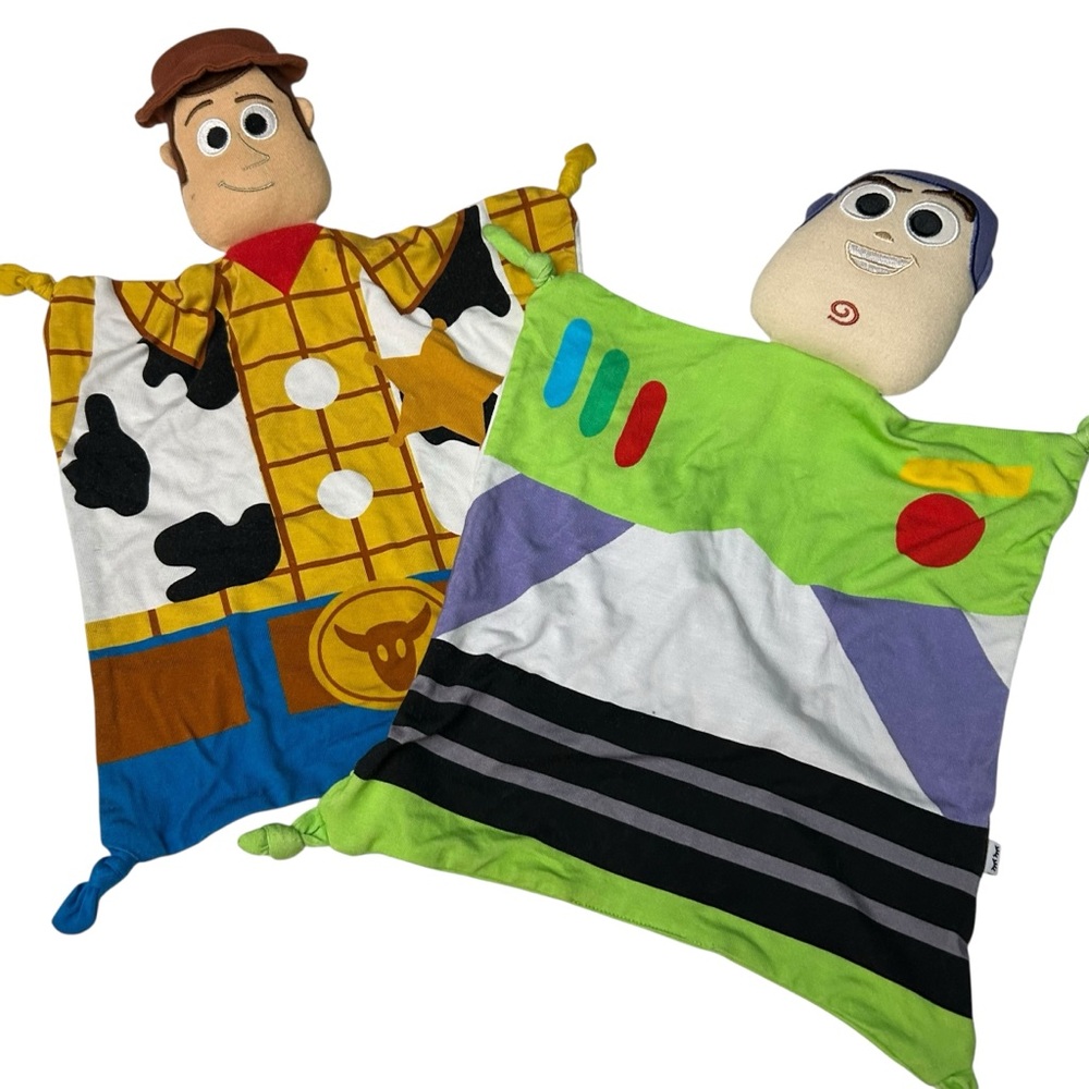Little Sleepies Disney Pixar Woody Lovey And Buzz Lightyear Lovey
